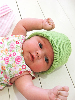 Blue Sky Simple Baby Hat