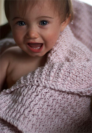 mac and me knitting pattern 116 Phoebes Crib Blanket