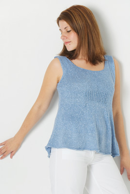 Skacel Urban Silk A-Line Tank Knitting Pattern