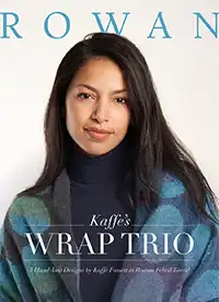 ROWAN FELTED TWEED COLOURS wrap trio pattern