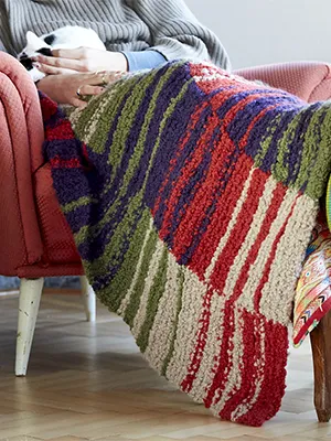 Urth Yarns accoloration Blanket KNIT KIT 3