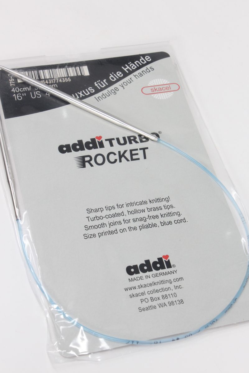 ADDI Turbo Rockets, Circular Lace Tip Knitting Needles