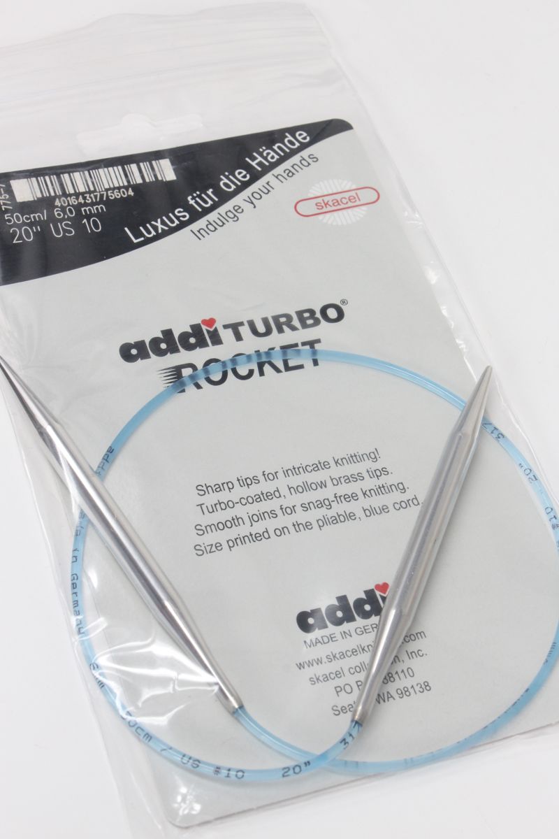 ADDI Turbo Rockets Circular Lace Tip Knitting Needles 20 inch at