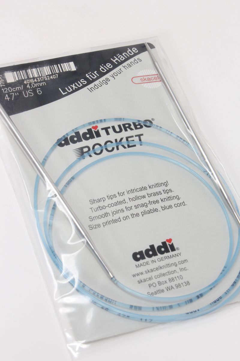 Addi Turbo Rocket Circular Knitting Needles - Size 6, 24 Length