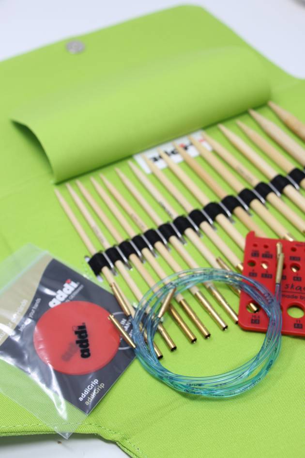 ADDI TURBO CLICK Bamboo Interchangeable Knitting Needle sets at