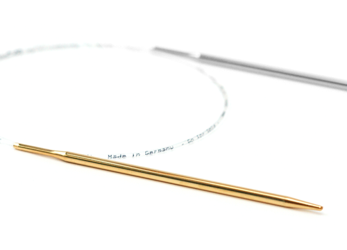 Addi Click Set Ferri Da Maglia Intercambiabili - Oro, Taglia Unica, Con Cavi Da 60/80/100cm