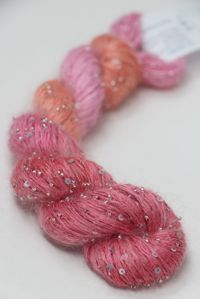 artyarns beaded silk with sequins light  in color