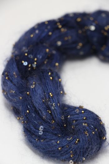 Artyarns Beaded Mohair with Sequins | 2267 Navy Tonal (Gold)




