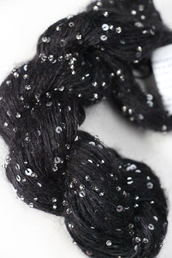 Artyarns Beaded Mohair with Sequins | 246 Black (Silver)