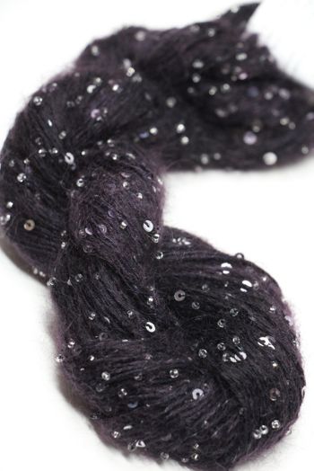 Artyarns Beaded Mohair with Sequins | 289 Dark Plum 
 (Silver)