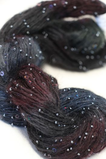 Artyarns Beaded Mohair with Sequins | 907 Emerald Purples (Gunmetal)