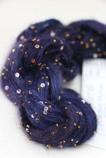 Artyarns Beaded Mohair with Sequins | H21 Inky Blues (Silver)