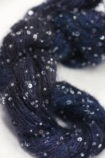 Artyarns Beaded Mohair with Sequins | H21 Inky Blues (Silver)	



