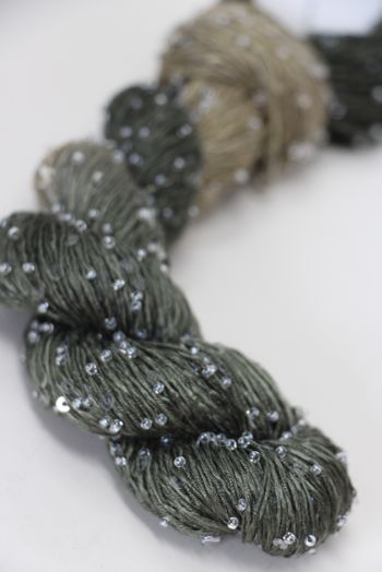 Artyarns BEADED SILK AND SEQUINS LIGHT | 1002 Moss Tonal (Clear)