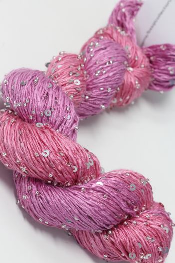 Artyarns BEADED SILK AND SEQUINS LIGHT | 110 Flamingo (Silver) 