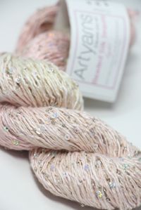 artyarns beaded silk with sequins light