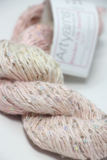 Artyarns BEADED SILK AND SEQUINS LIGHT | 128 Sundae (Silver)