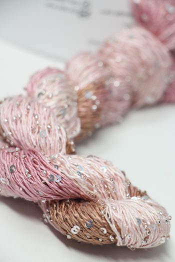 Artyarns BEADED SILK AND SEQUINS LIGHT | 130 Pink Chocolate (Silver