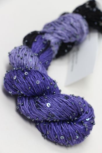 Artyarns BEADED SILK AND SEQUINS LIGHT | 138 Purple Royale (Gunmetal) 