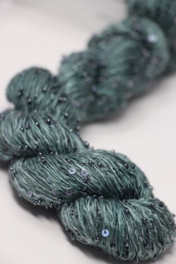 Artyarns BEADED SILK AND SEQUINS LIGHT | 2365 Dark Jade (Gunmetal)