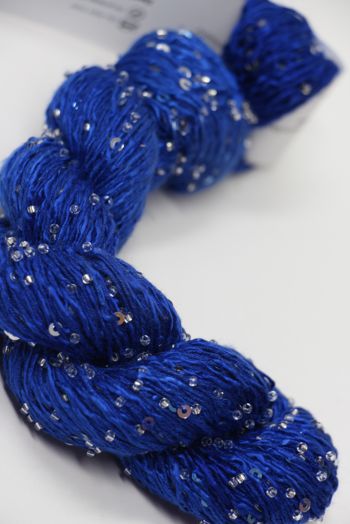 Artyarns BEADED SILK AND SEQUINS LIGHT | 318 Royal (Silver)