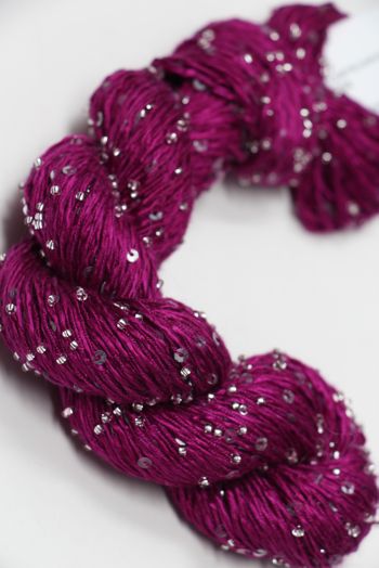Artyarns BEADED SILK AND SEQUINS LIGHT | 348 Cassis (Silver)