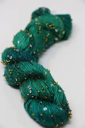 Artyarns BEADED SILK AND SEQUINS LIGHT | H13 Emerald City (Gold)