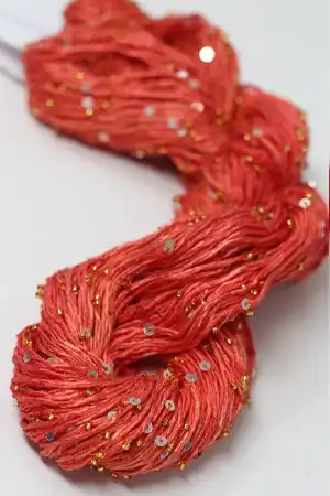 Artyarns BEADED SILK AND SEQUINS LIGHT | H29 Hot Coral (Gold)