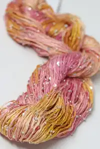 beaded silk with sequins light