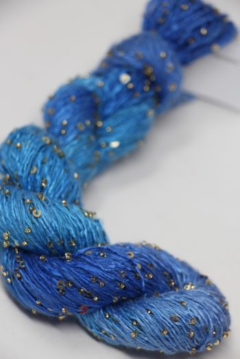 Artyarns BEADED SILK AND SEQUINS LIGHT | H35 Wild Blue Yonder (Gold)