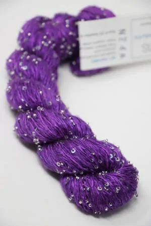 Artyarns BEADED SILK AND SEQUINS LIGHT | Neon Ice Violet (N24A) (Silver)