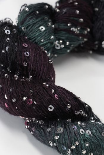 Artyarns BEADED SILK AND SEQUINS LIGHT | H17 Emerald Purples (Silver)