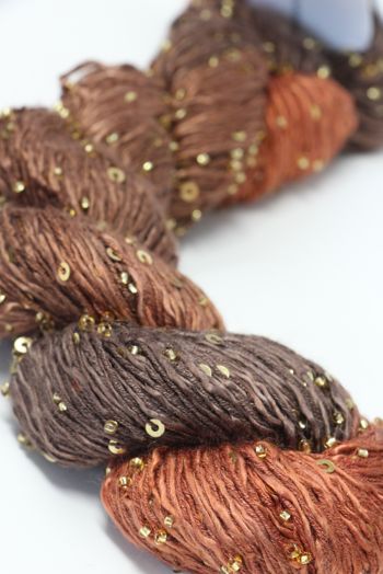 Artyarns BEADED SILK AND SEQUINS LIGHT | H6 Burnt Oranges (Gold)