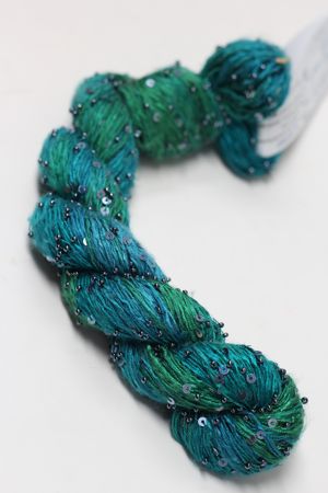 Artyarns BEADED SILK AND SEQUINS LIGHT | H13 Emerald City (Gunmetal)