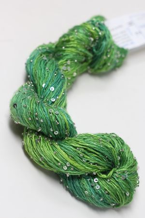 Artyarns BEADED SILK AND SEQUINS LIGHT | H2 Lime Greens (Silver)