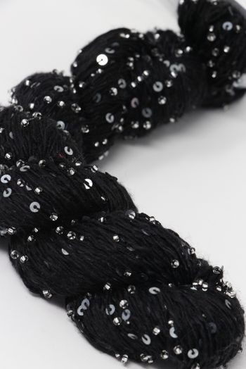 Artyarns BEADED SILK AND SEQUINS LIGHT | 246 Black (Silver)