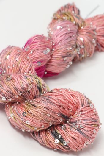 Artyarns BEADED SILK AND SEQUINS LIGHT | 606 Peach Floral (Gold)