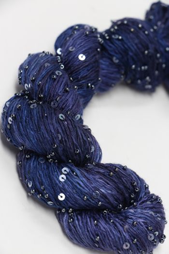 Artyarns BEADED SILK AND SEQUINS LIGHT | H21 Inky Blues (Gunmetal)