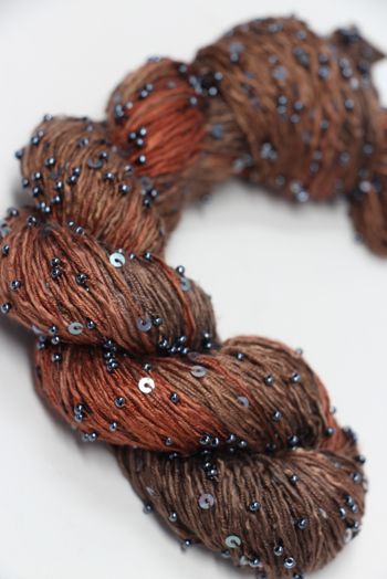 Artyarns BEADED SILK AND SEQUINS LIGHT | H6 Burnt Oranges (Gunmetal)