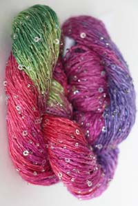 artyarns beaded silk with sequins light