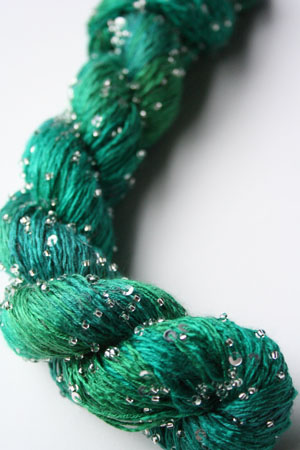 beaded silk with sequins light