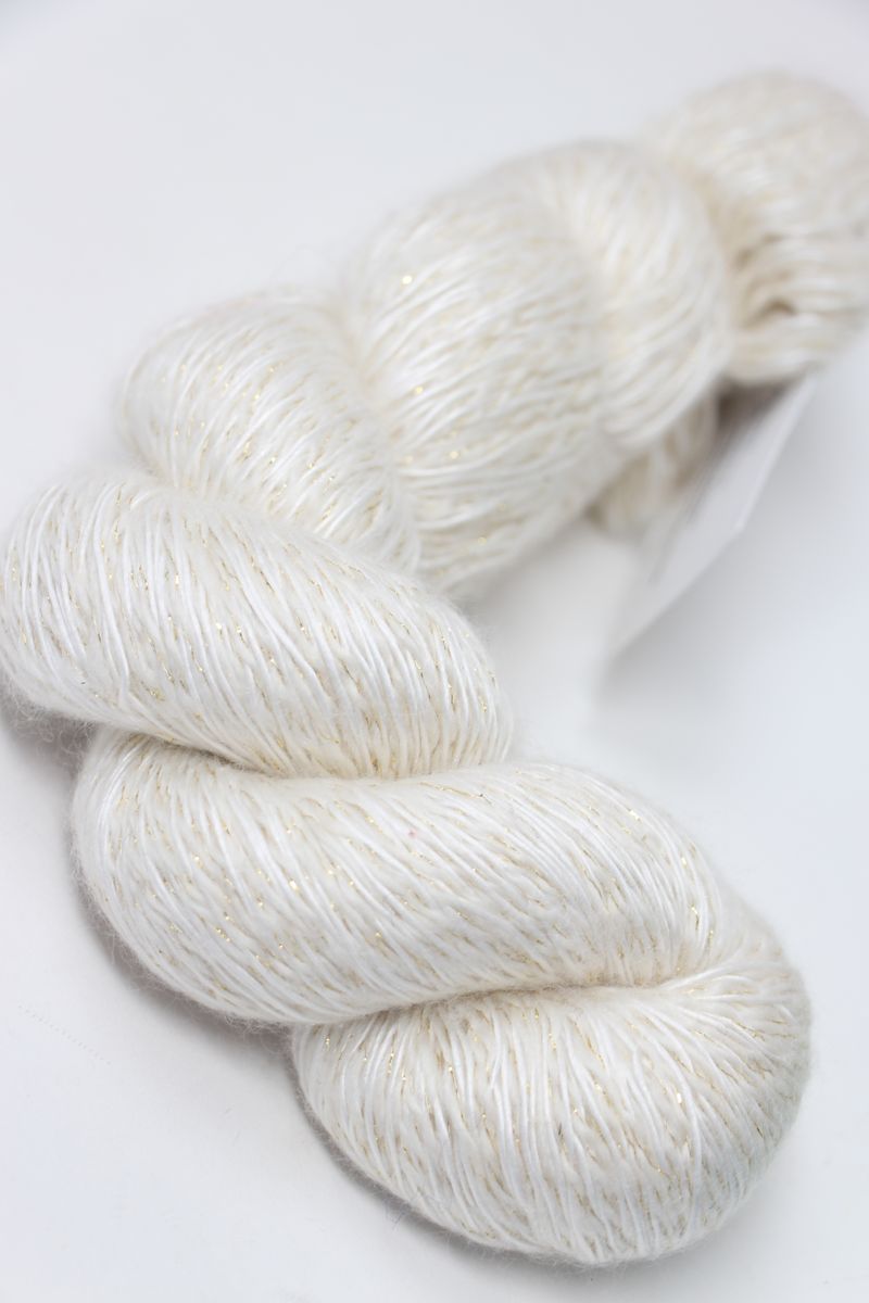 Artyarns Ensemble Glitter Light: 250 White (Gold) at Fabulous Yarn