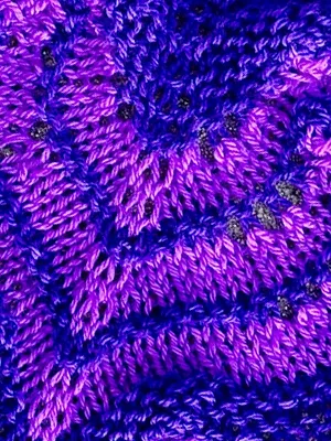 Artyarns Taj Triangle KAL Shawl Detail