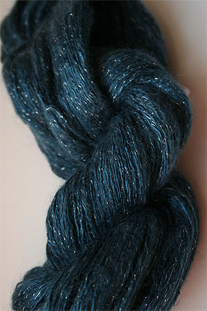 artyarns silk rhapsody glitter in h4 Scarab Silver with Silver Glitter in 316s