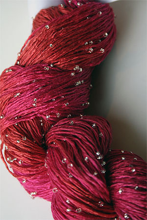 25 Silver Beaded Silk Light from Artyarns