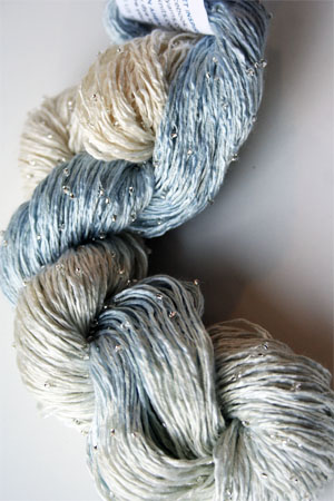 145 Silver Beaded Silk Light from Artyarns