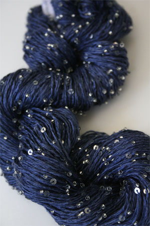 Beaded Silk and Sequins Light in 252 Blue Denim with Silver Artyarns