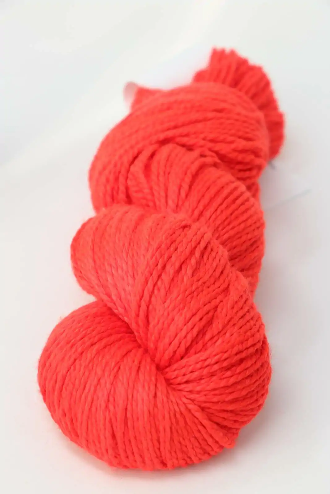 Silky Soft Fire Red. Alpaca and Silk Yarn. 246 yards. Hand Dyed Alpaca  Yarn. DK weight