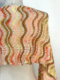 Silky Twist Chevron Shawl