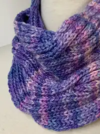 Silky Twist Puffy Cowl